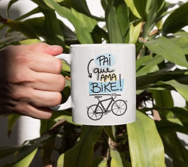 Caneca Pai que ama Bike